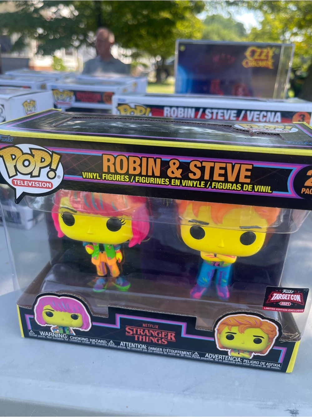 Funko Robin & Steve Stranger Things Neon Yellow Vinyl Figures